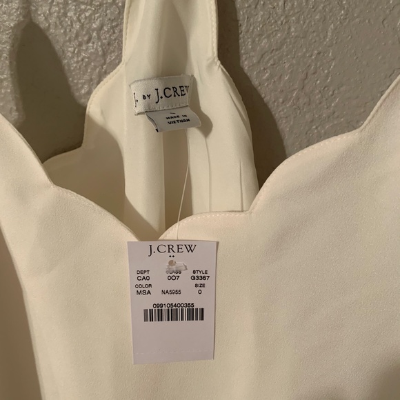 NWT J. by J. Crew scalloped tank cami top - Picture 4 of 4